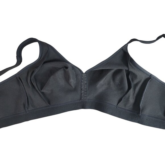 Cacique Unlined Full Coverage No Wire Bra Black 40D Wide Strap Adjust Seamless - Picture 6 of 10